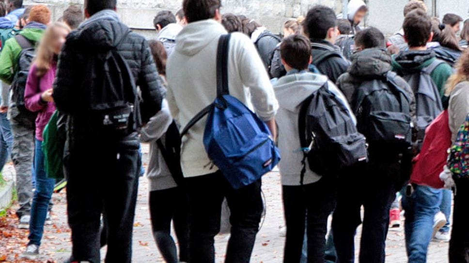Gruppo di studenti a Como