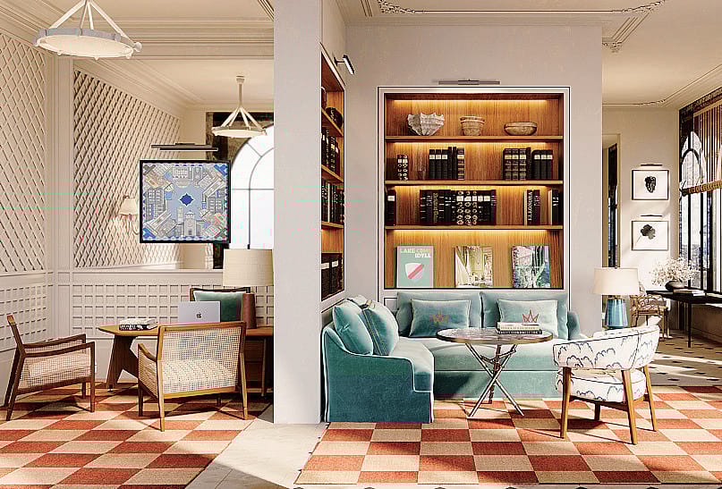 La hall di ingresso nella nuova struttura