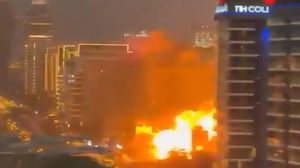 L’esplosione sulla Palm Jumerirah a Dubai