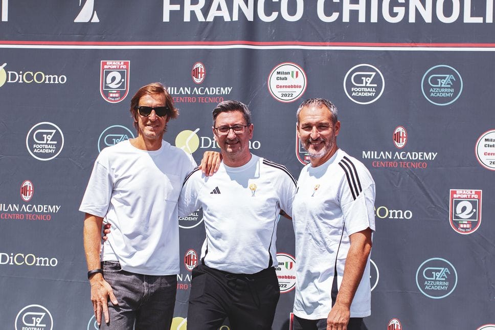 Massimo Ambrosini, Olivier Chignoli e Gianluca Zambrotta