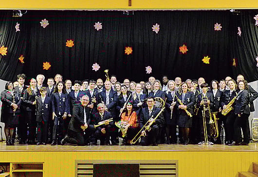 Il corpo musicale in occasione del concerto della festa della mamma