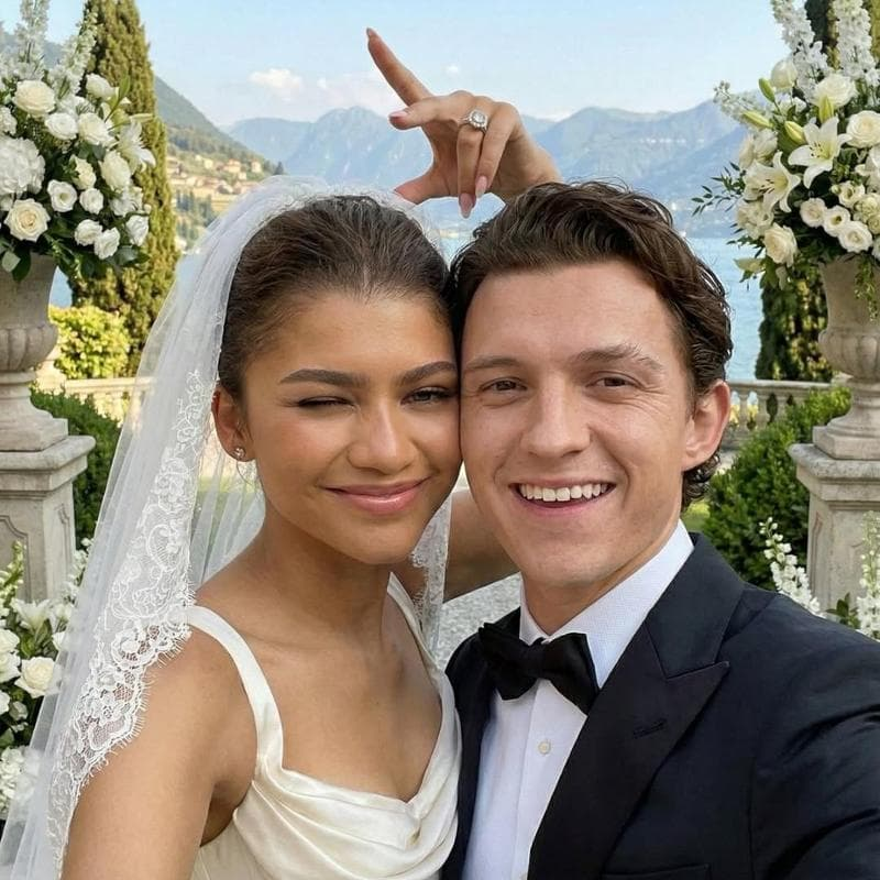Zendaya e Tom Holland nella foto generata con AI