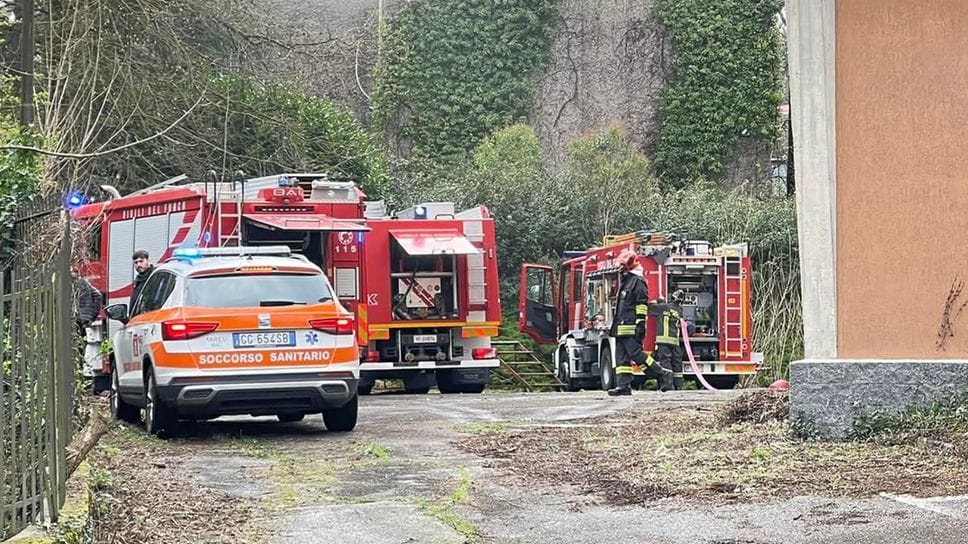 L’intervento dei soccorsi  oggi a Merone