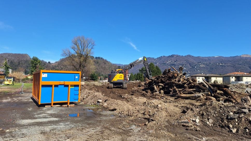 In corso la rimozione dei detriti a Muggiò