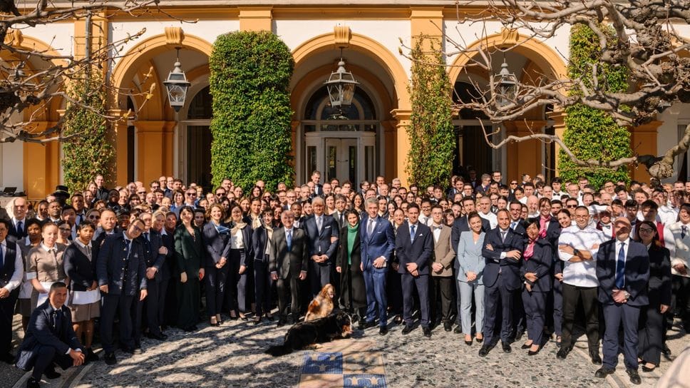 Lo staff di Villa d’Este all’inaugurazione della nuova stagione