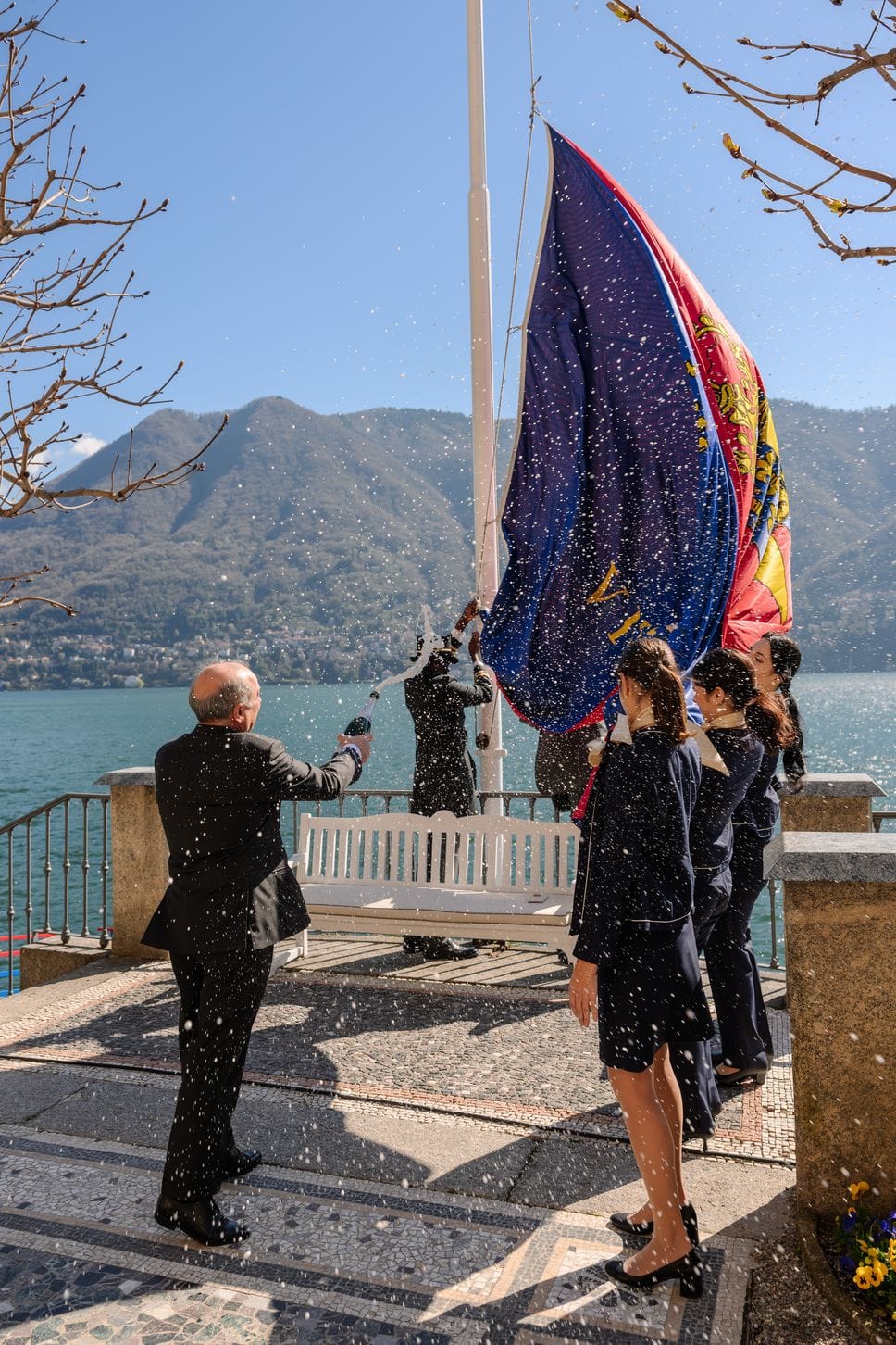 La bandiera di Villa d’Este