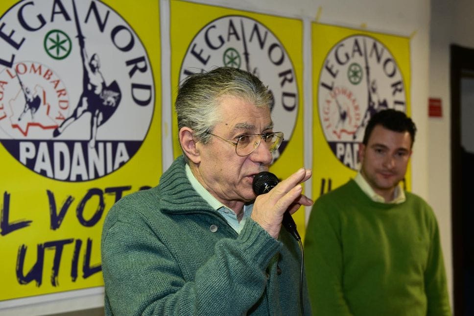 Como Albate Cascina Massè incontro Lega Nord con Umberto Bossi Como Albate Cascina Massè incontro Lega Nord con Umberto Bossi