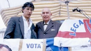 Umberto Bossi e Gianfranco Miglio