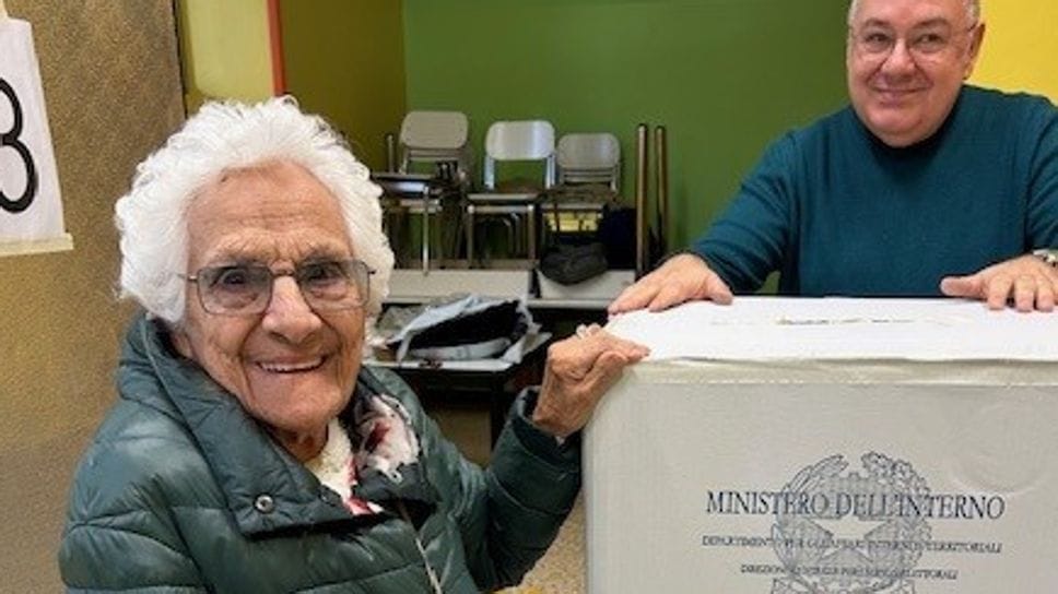 Al seggio a 104 anni: Nella Giomo è una donna da record 