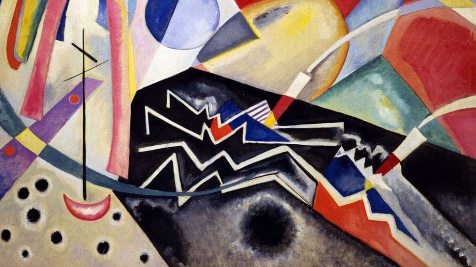 Wassily Kandinsky, Zig zag bianchi, 1922, inv.1686, Ca’ Pesaro- Galleria Internazionale d’arte Moderna, acquisto alla Biennale, 1950