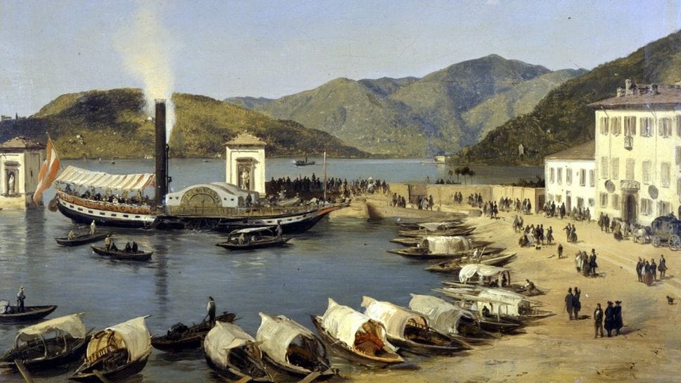 I grandi piroscafi nel piccolo porto