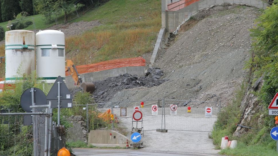 Il cantiere di Griante, fermo da due anni: ripartirà ad aprile