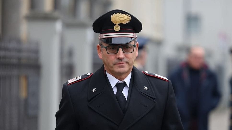 Il luogotenente Matteo Calvia, comandante della stazione carabinieri di Cantù