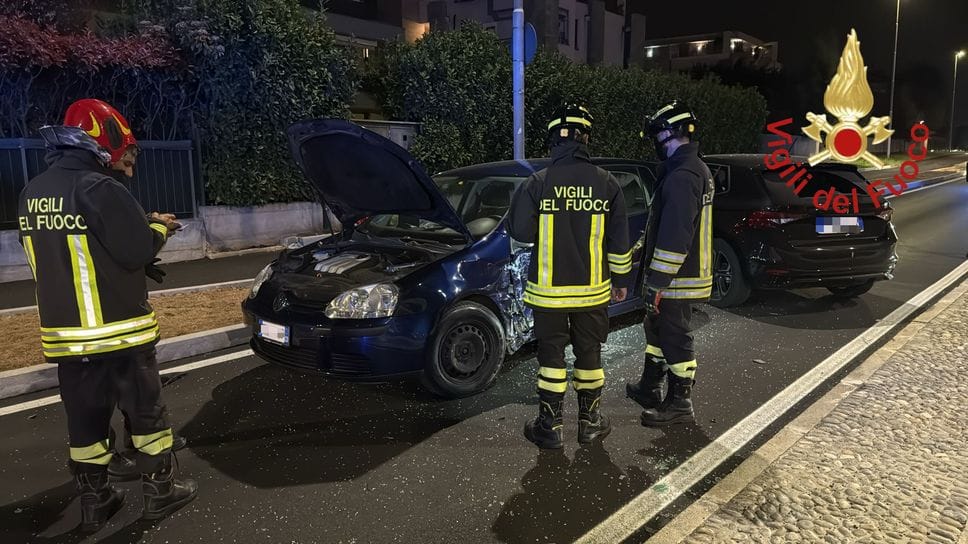 Mariano, scontro tra due auto: un uomo ferito