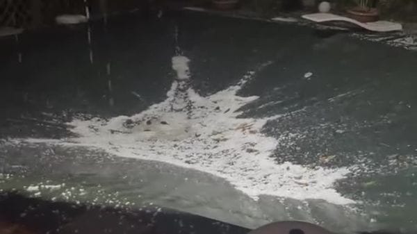 Foto grandinata sul comasco