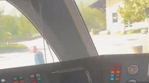 Vetri del treno rotti e minacce: ecco le immagini del vandalo