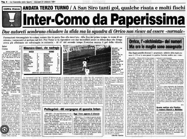 Lo sapevate che... Le sfide del passato tra Como e Inter