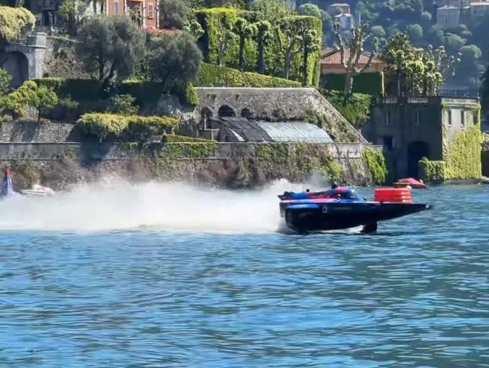 Motonautica elettrica in gara a Cernobbio. Il campionato dei vip