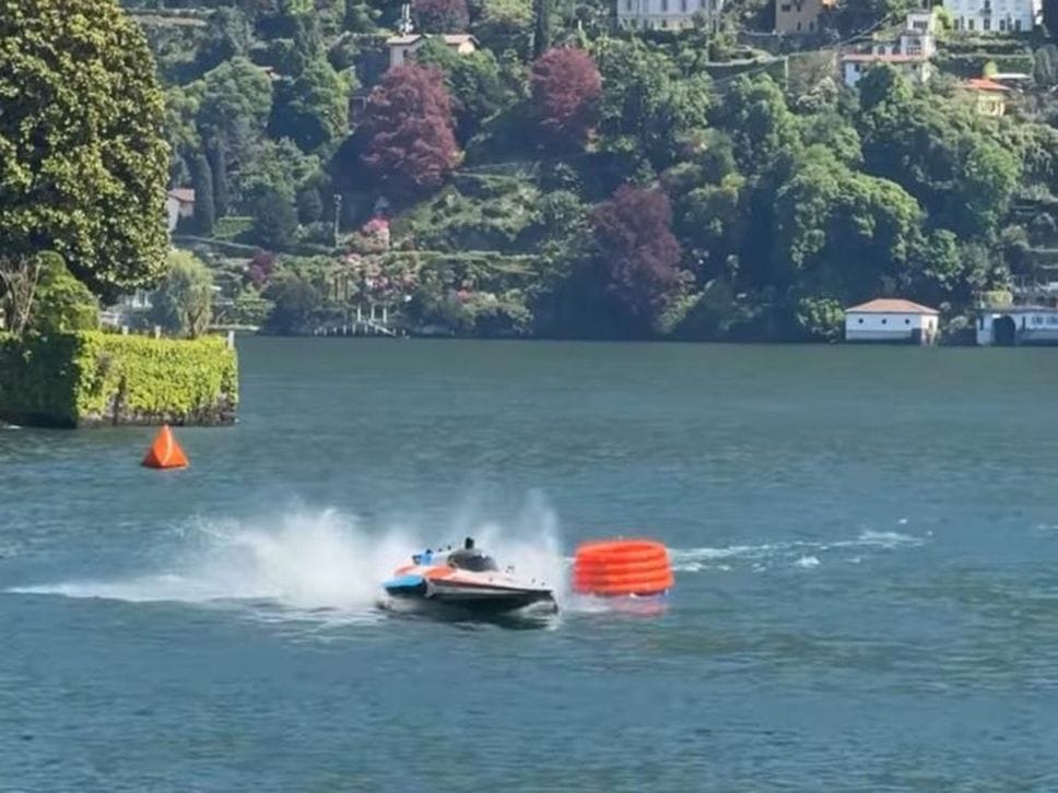 Motonautica elettrica in gara a Cernobbio. Il campionato dei vip