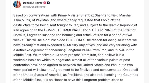 Stati Uniti e Iran firmano un cessate il fuoco: il prezzo del petrolio è già sceso