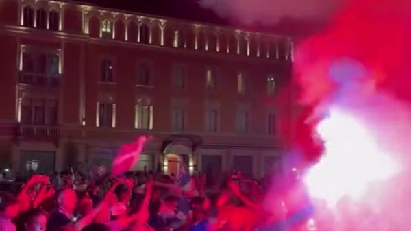 La festa dei tifosi del Como