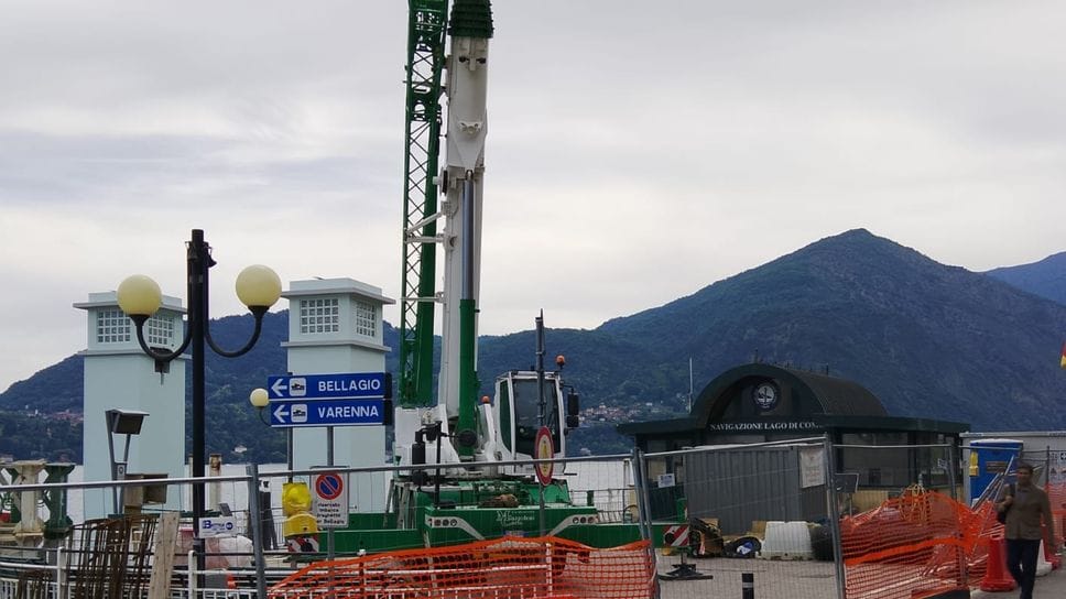 Pontile di Griante, la conferma: riaprirà solo a luglio