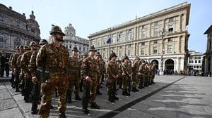 Gli alpini comaschi a Genova, uniti contro le polemiche