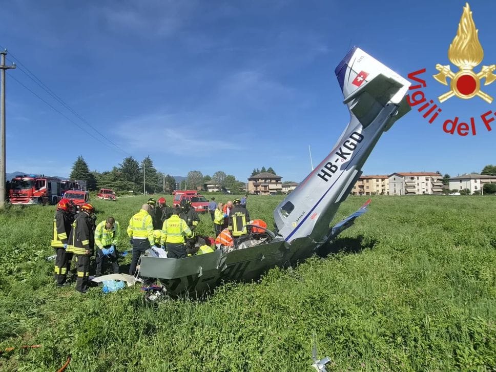 Cade un ultraleggero, gravissimi i due occupanti