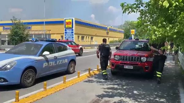 Incendio a Montano Lucino