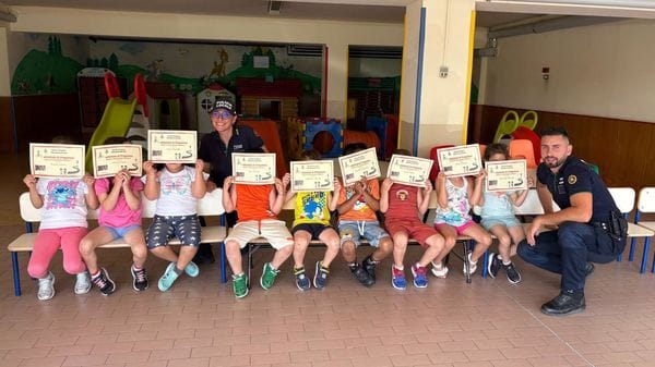 A scuola di sicurezza stradale, il corso all'asilo di Bregnano