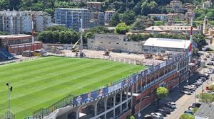 Lavori allo stadio Sinigaglia, è entrata in funzione la trivella