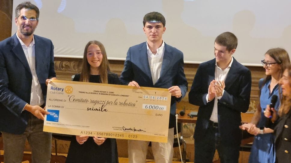 Rotary Club Como: un premio alla memoria di Gianluca Lombardi