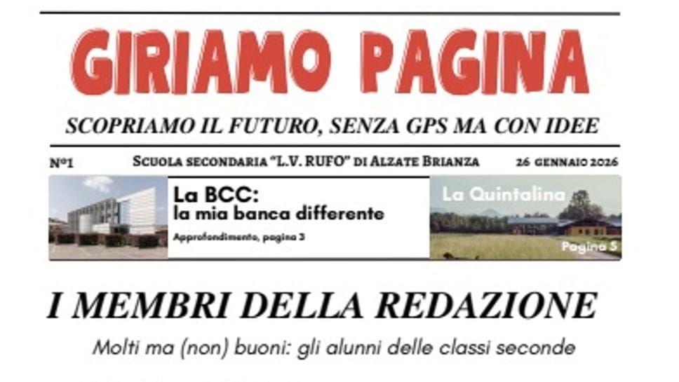 “Giriamo Pagina”: i ragazzi delle medie di Alzate diventano reporter