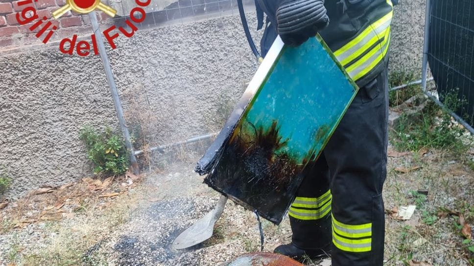 Incendio a ComoNext: colpa di una batteria al litio