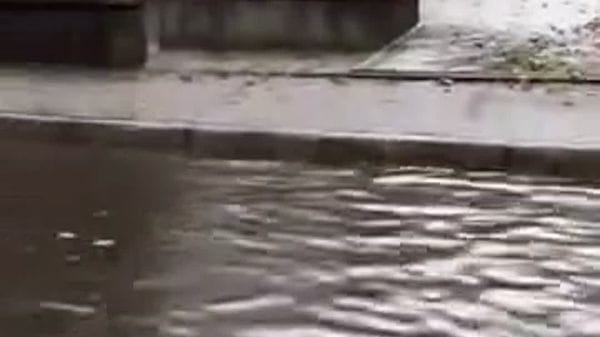Temporale lampo sulla città: strade allagate e danni per il vento