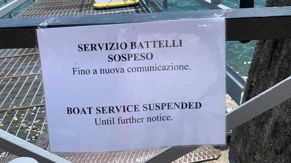 Lago in crisi, crolla il livello: chiuso un primo pontile