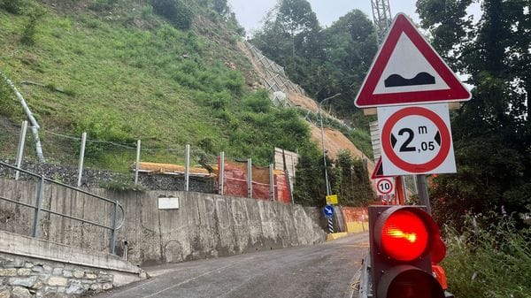 Civiglio, riapertura della strada rimandata oltre la metà di agosto a causa del «caldo estremo»