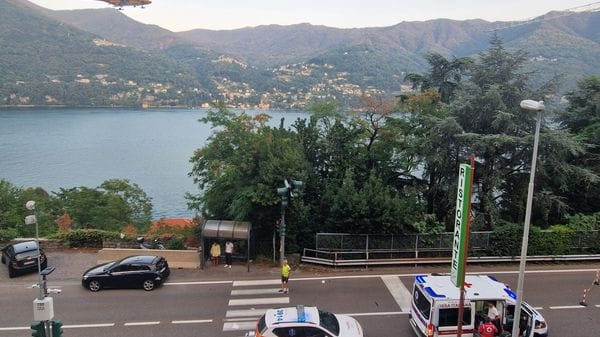 Laglio, auto contro moto: ferito motociclista di 20 anni