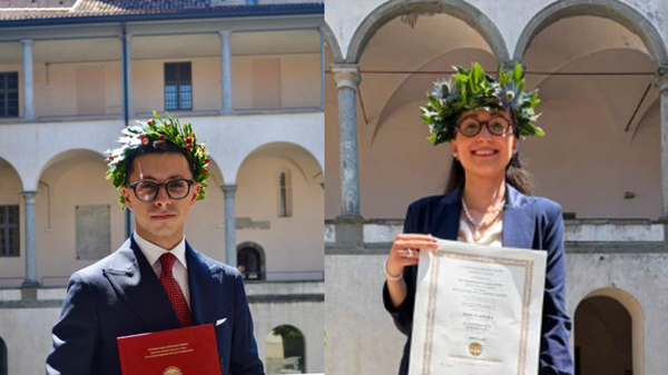 Stesso asilo, stessi banchi e ora dottori in Legge nello stesso giorno: la storia  di Francesco e Debora