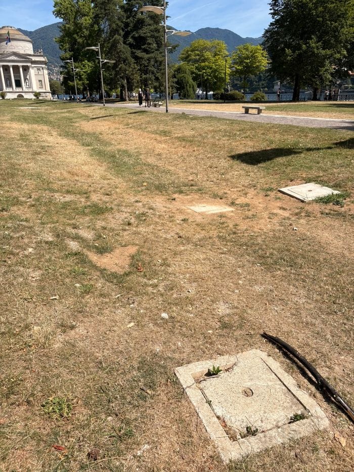 Giardini a lago e polemiche. L’affondo: «Tutto già da rifare»