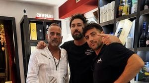 Eros Ramazzotti al ristorante Rosso di Sera di Drezzo