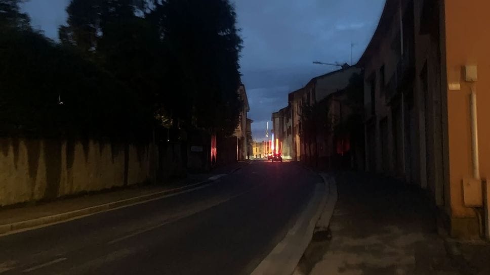 Guasto a Cantù, diverse strade al buio