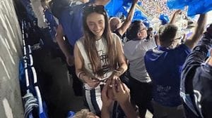 Stefania, Simone e l’anello in curva: «Nozze allo stadio? Sarebbe esaltante»