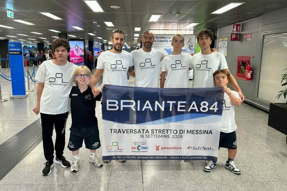 Sette atleti della Briantea84 hanno attraversato lo Stretto di Messina