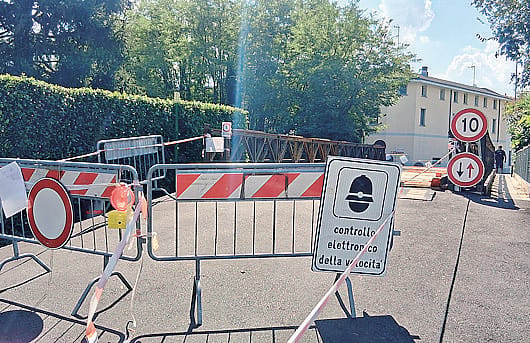 Il ponte Bailey è ancora rotto Resterà chiuso altri dieci giorni
