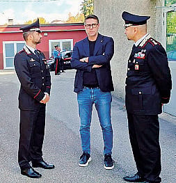 Molteni incontra  il nuovo comandante