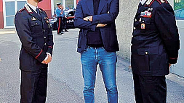 Molteni incontra  il nuovo comandante