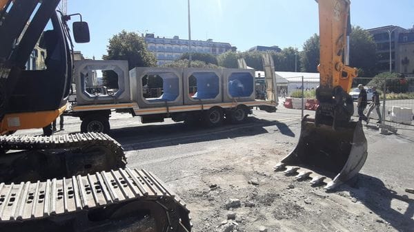 Cantiere sul lungolago: più vigili e più cartelli uguale meno caos