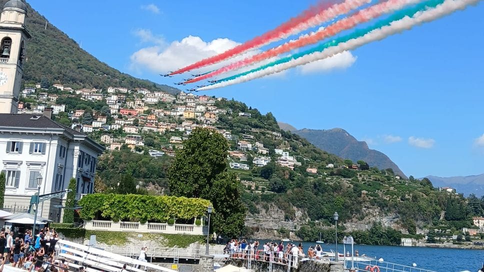 Frecce Tricolori a Cernobbio, foto e video 