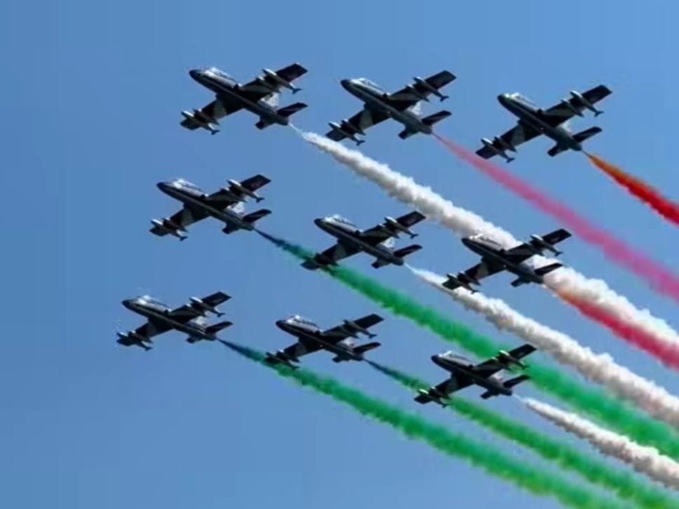 Frecce Tricolori a Cernobbio, foto e video 